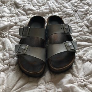 Birkenstock silver sandals